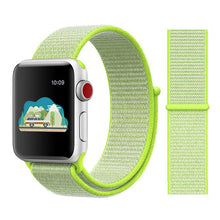 Load image into Gallery viewer, Nylon Sport Loop Soft Strap for Apple Watch 4/3/2/1 Breathable Replacement Watchbands For Apple Watch Band 38mm/40mm/42 mm/44 mm