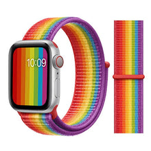 Load image into Gallery viewer, Nylon Sport Loop Soft Strap for Apple Watch 4/3/2/1 Breathable Replacement Watchbands For Apple Watch Band 38mm/40mm/42 mm/44 mm