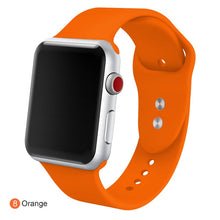 Load image into Gallery viewer, Soft Silicone Replacement Sport Band For 38mm Apple Watch Series1 2 3 4 5 42mm Wrist Bracelet Strap For iWatch Sports Edition