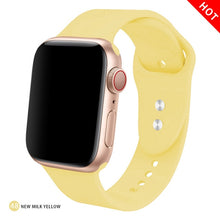 Load image into Gallery viewer, Soft Silicone Replacement Sport Band For 38mm Apple Watch Series1 2 3 4 5 42mm Wrist Bracelet Strap For iWatch Sports Edition