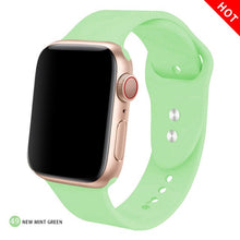 Load image into Gallery viewer, Soft Silicone Replacement Sport Band For 38mm Apple Watch Series1 2 3 4 5 42mm Wrist Bracelet Strap For iWatch Sports Edition