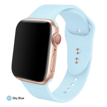 Load image into Gallery viewer, Soft Silicone Replacement Sport Band For 38mm Apple Watch Series1 2 3 4 5 42mm Wrist Bracelet Strap For iWatch Sports Edition