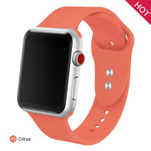 Load image into Gallery viewer, Soft Silicone Replacement Sport Band For 38mm Apple Watch Series1 2 3 4 5 42mm Wrist Bracelet Strap For iWatch Sports Edition