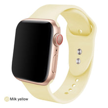 Load image into Gallery viewer, Soft Silicone Replacement Sport Band For 38mm Apple Watch Series1 2 3 4 5 42mm Wrist Bracelet Strap For iWatch Sports Edition