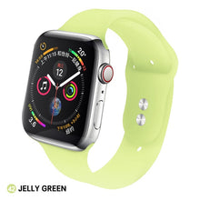 Load image into Gallery viewer, Soft Silicone Replacement Sport Band For 38mm Apple Watch Series1 2 3 4 5 42mm Wrist Bracelet Strap For iWatch Sports Edition