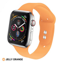 Load image into Gallery viewer, Soft Silicone Replacement Sport Band For 38mm Apple Watch Series1 2 3 4 5 42mm Wrist Bracelet Strap For iWatch Sports Edition