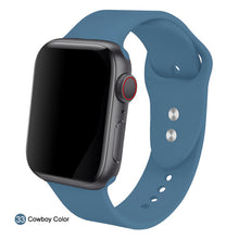 Load image into Gallery viewer, Soft Silicone Replacement Sport Band For 38mm Apple Watch Series1 2 3 4 5 42mm Wrist Bracelet Strap For iWatch Sports Edition