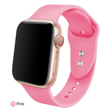 Load image into Gallery viewer, Soft Silicone Replacement Sport Band For 38mm Apple Watch Series1 2 3 4 5 42mm Wrist Bracelet Strap For iWatch Sports Edition