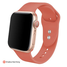 Load image into Gallery viewer, Soft Silicone Replacement Sport Band For 38mm Apple Watch Series1 2 3 4 5 42mm Wrist Bracelet Strap For iWatch Sports Edition