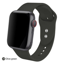 Load image into Gallery viewer, Soft Silicone Replacement Sport Band For 38mm Apple Watch Series1 2 3 4 5 42mm Wrist Bracelet Strap For iWatch Sports Edition