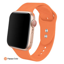 Load image into Gallery viewer, Soft Silicone Replacement Sport Band For 38mm Apple Watch Series1 2 3 4 5 42mm Wrist Bracelet Strap For iWatch Sports Edition