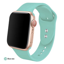 Load image into Gallery viewer, Soft Silicone Replacement Sport Band For 38mm Apple Watch Series1 2 3 4 5 42mm Wrist Bracelet Strap For iWatch Sports Edition