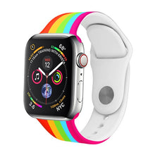 Load image into Gallery viewer, Soft Silicone Replacement Sport Band For 38mm Apple Watch Series1 2 3 4 5 42mm Wrist Bracelet Strap For iWatch Sports Edition